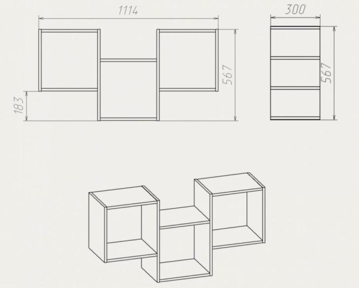 Чертежи полок на стену