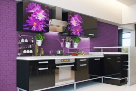 Фиолетовая кухня