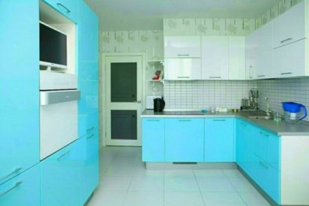 Пол для бирюзовой кухни
