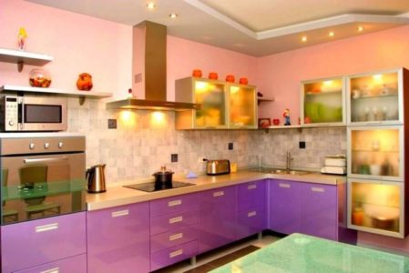 Сиреневая кухня