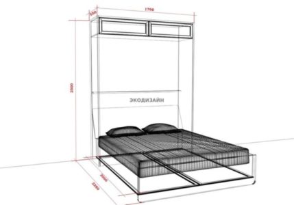 Чертежи кровати трансформера