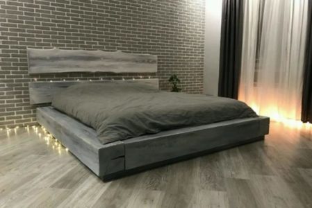 Кровать в стиле лофт