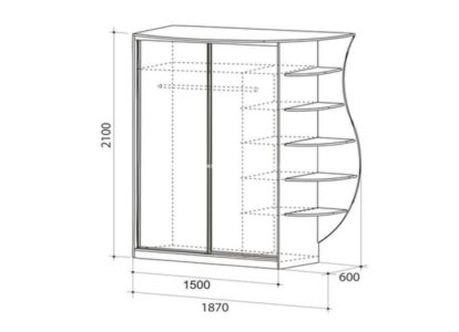 Шкаф купе разработка дизайна и чертежа
