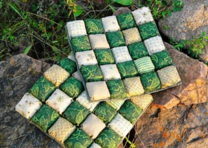 Сидушки из ткани или лоскутов