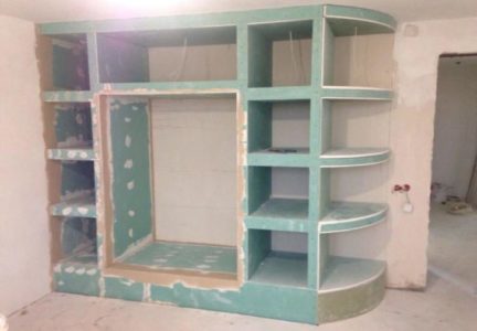 Изготовление полок из гипсокартона