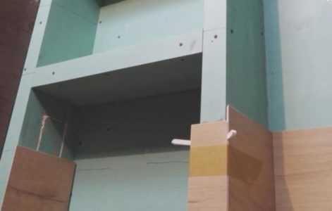 Отделка полок из гипсокартона